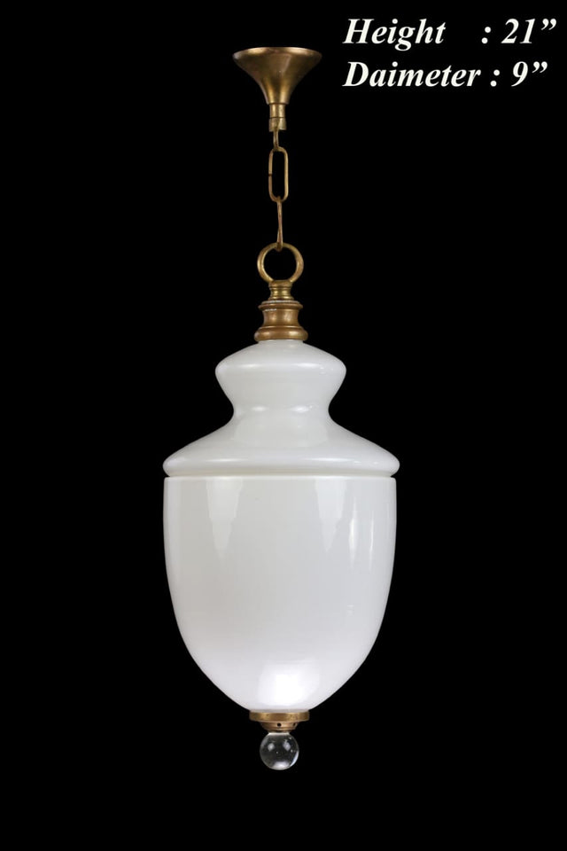 ArtDeco Trophy Light with Glass Knob Fitting
