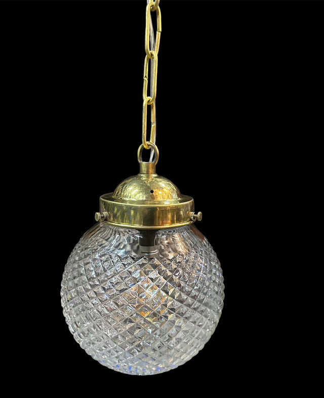 Edwardian Glass Pendant Light