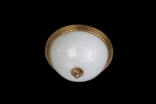 Art Deco Opaline Ceiling Light