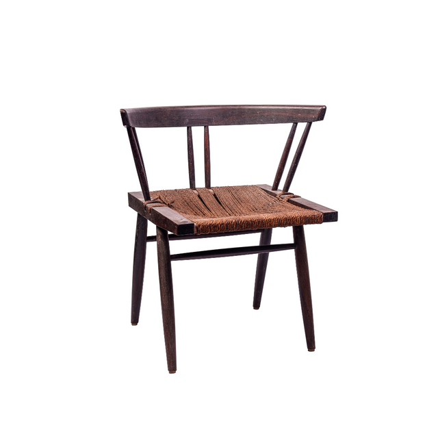 George Nakashima Grass Seated Rosewood Chair