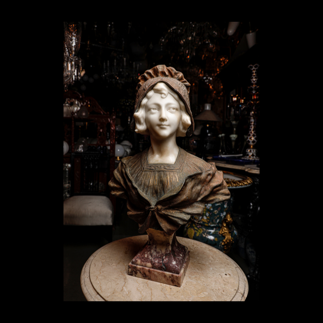 Roman Bronze & Marble Sculpture