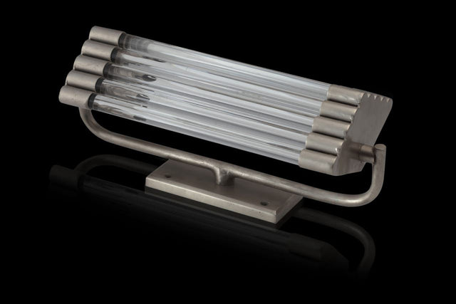 Vintage Art Deco Metro Chrome Wall Lamp