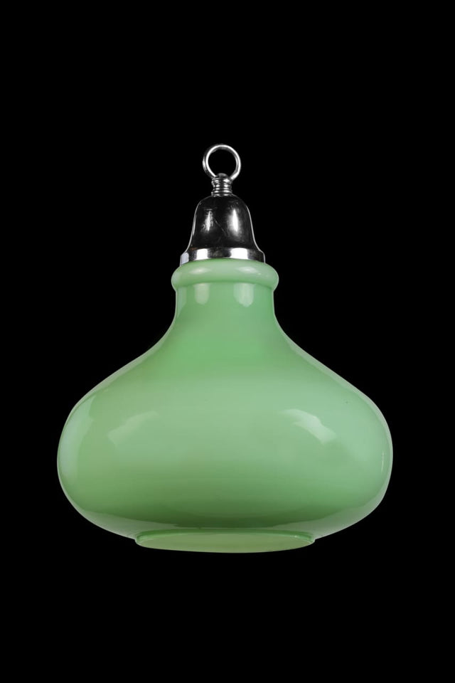 ArtDeco Lime Green Bell Shaped Hanging Lamp
