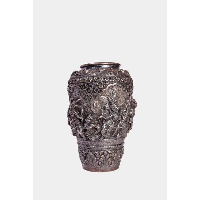 Burmese Silver Vase