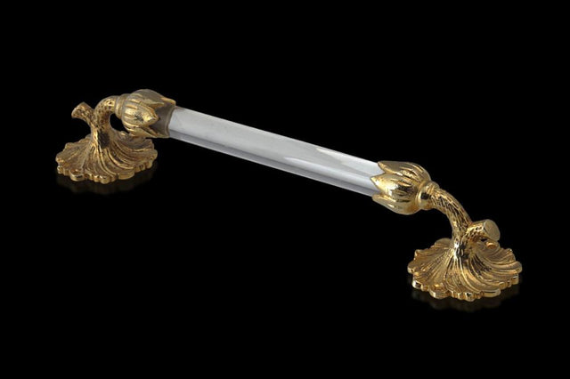 Floral Brass with Glass Handle (customisable)