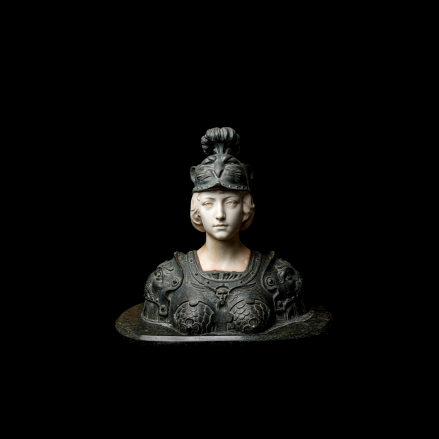 Goddess of War Athena - Bronze & Marble