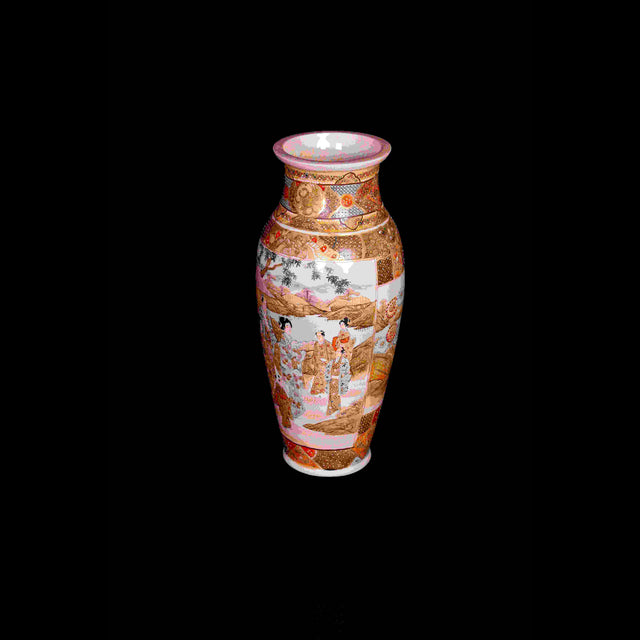Victorian Japanese Kutani Porcelain Vase